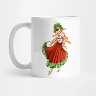 Christmas Quetzalcoatl Skirt Rudos Mask 2 Mug